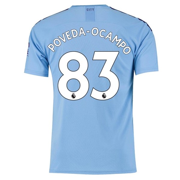 Camiseta Manchester City NO.83 Poveda Ocampo 1ª Kit 2019 2020 Azul